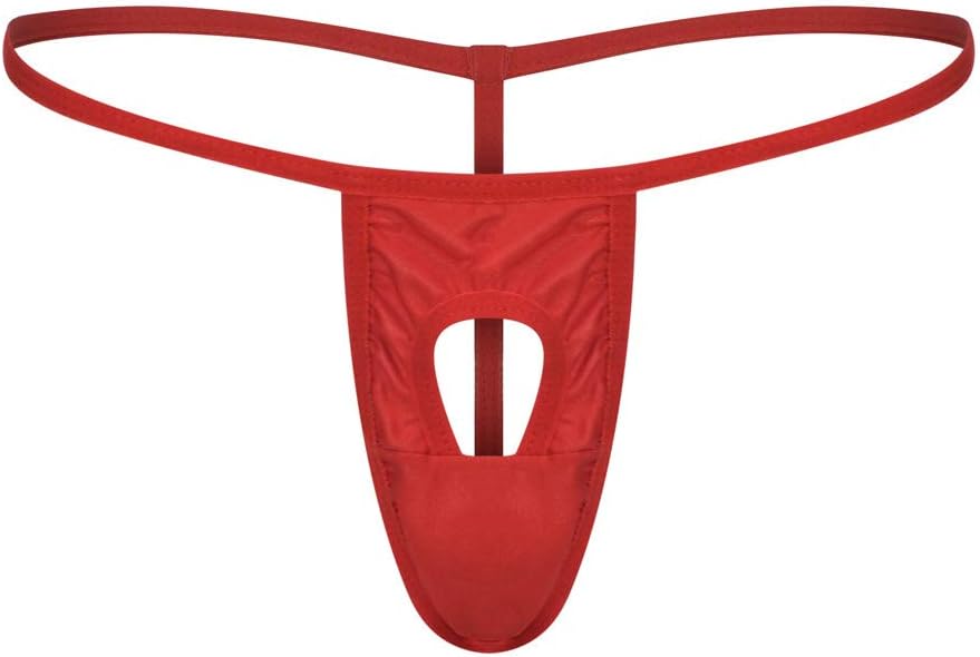 Men Lace Sexy T-Back Mesh Gauze Soft Breathable Boxers Panties Thongs Underwear Underpants Elephant Bulge Briefs