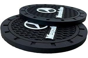 NUOMAN Car Cup Coasters Fit for Mercedes Benz A C E S Class GLA GLC GLE GLK GLS CLA CLS SLK AMG Accessories,Recessed Silicone Anti Slip Cup Holder Coaster Interior Accessories 2.75in 2Pack