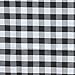 LTC LINENS 60 in. x 126 in. Black and White Checkered Rectangular Tablecloth-Black Gingham Table Cloth for 8 Feet Rectangle Table - Stain Resistant, Washable Fabric Plaid Table Cover for Picnic, Party