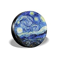 Waldeal Starry Night Sky Painting Spare Tire Covers 15 Inch
