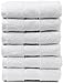 MAURA 6-Pack Premium Turkish Washcloth Set - Ultimate Luxury with Soft, Thick, Super Absorbent, and Oversized Cotton Face Towels - Ideal for a Hotel & Spa Quality Experience in Classic White Elegance