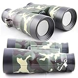 7TECH Adjustable Compass Binoculars For Kids Camouflage Educational Outdoor Toys Green