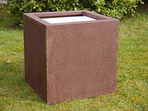 Pflanzkübel aus Cortenstahl, rostfarben 50x50x50 – Bild 7