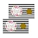 Paper Clever Party Bridal Shower Scratch Off Games (28 Pack) Elegant Black Stripe and Pink Floral Scratch Off Baby Shower Game for Door Prizes, Raffle Drawing, Wedding Favor