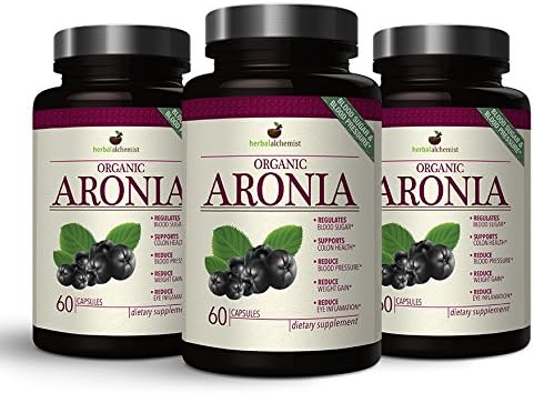 Herbal Alchemist Aronia - Blood Sugar Control, Immunity, Circulation, Antioxidants, Anti-Inflammatory Supplement