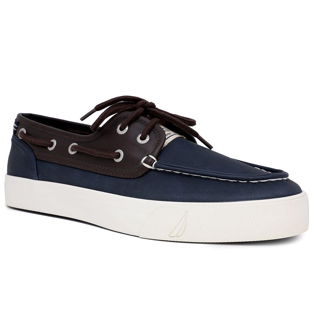 Nautica Men's Lace-Up Boat Shoe, Casual