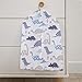 Bedtime Originals Roar Dinosaur Diaper Stacker, Blue/Gray/White, 1 Count
