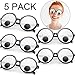 5 Pieces Googly Eyes Glasses Giant Googly Goggles Eyes Glasses Party Favors Toys Funny Shaking Costume Eyes Glass Goggles Plastic Round Googly Sunglasses for Women Men Kids Fun Party