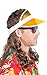 Mullet On The Go - The Kook Mullet Wig Visor, One Size