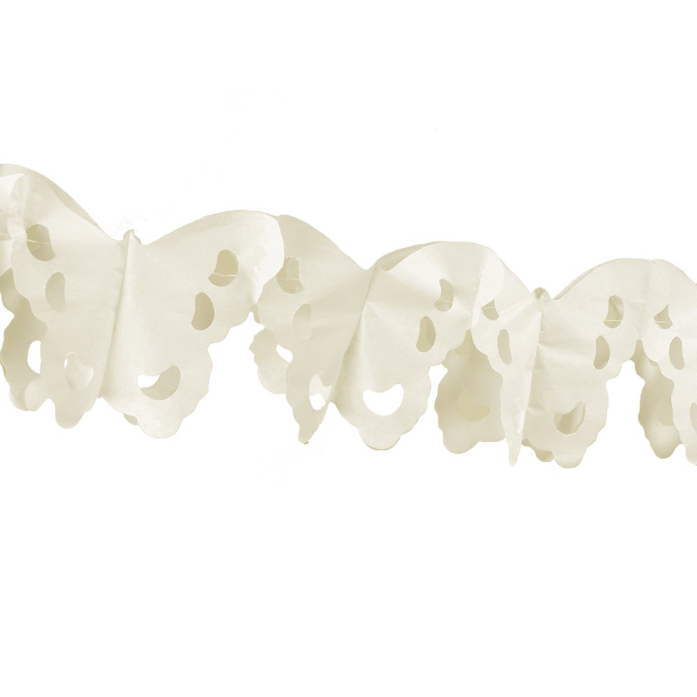 Neviti Elegant Butterfly - Tissue Garland - Ivory