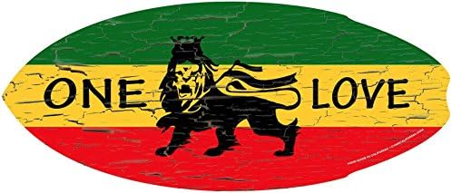 Home Beach Decor Original Mini Surfboard Skimboard CYA - Collectables &amp; Gifts &amp; Wall Art Decoration - Rasta Flag