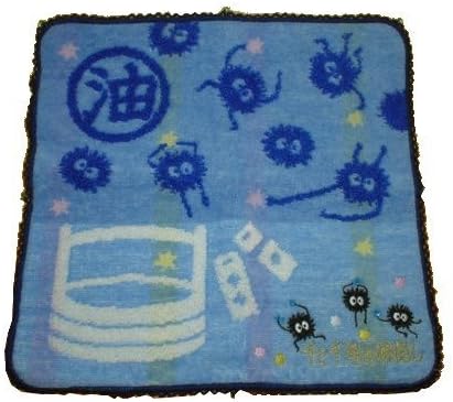 Spirited Away Mini Towel soot sprites (No twisting steam shirring, with beads) 25ร25cm from Japan