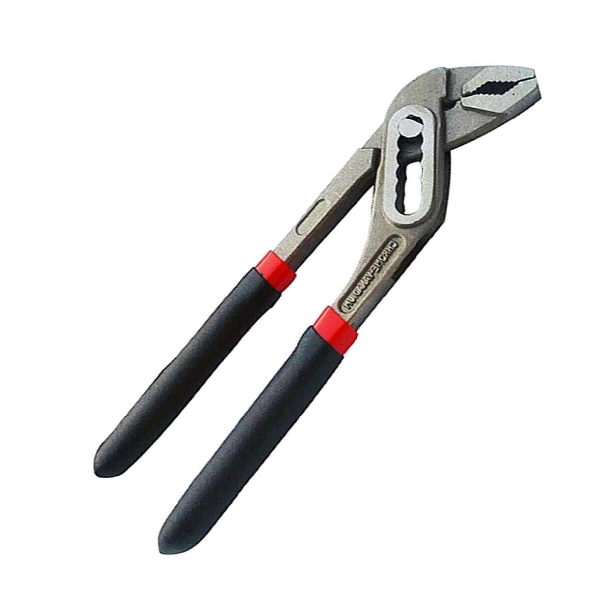 Water Pump Plier Groove Joint Plier Quick Change Adjustable Extra Large Jaw Capacity Pipe Pliers Grips with Non-Slip Handle (8")