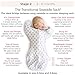 SwaddleDesigns Transitional Swaddle Sack, Arms Up Half-Length Sleeves & Mitten Cuffs, Swaddle for Newborn Transition to Baby Sleep Sack Wearable Blanket, Medium, 3-6 month, 14-21 lb, Tiny Hedgehogs