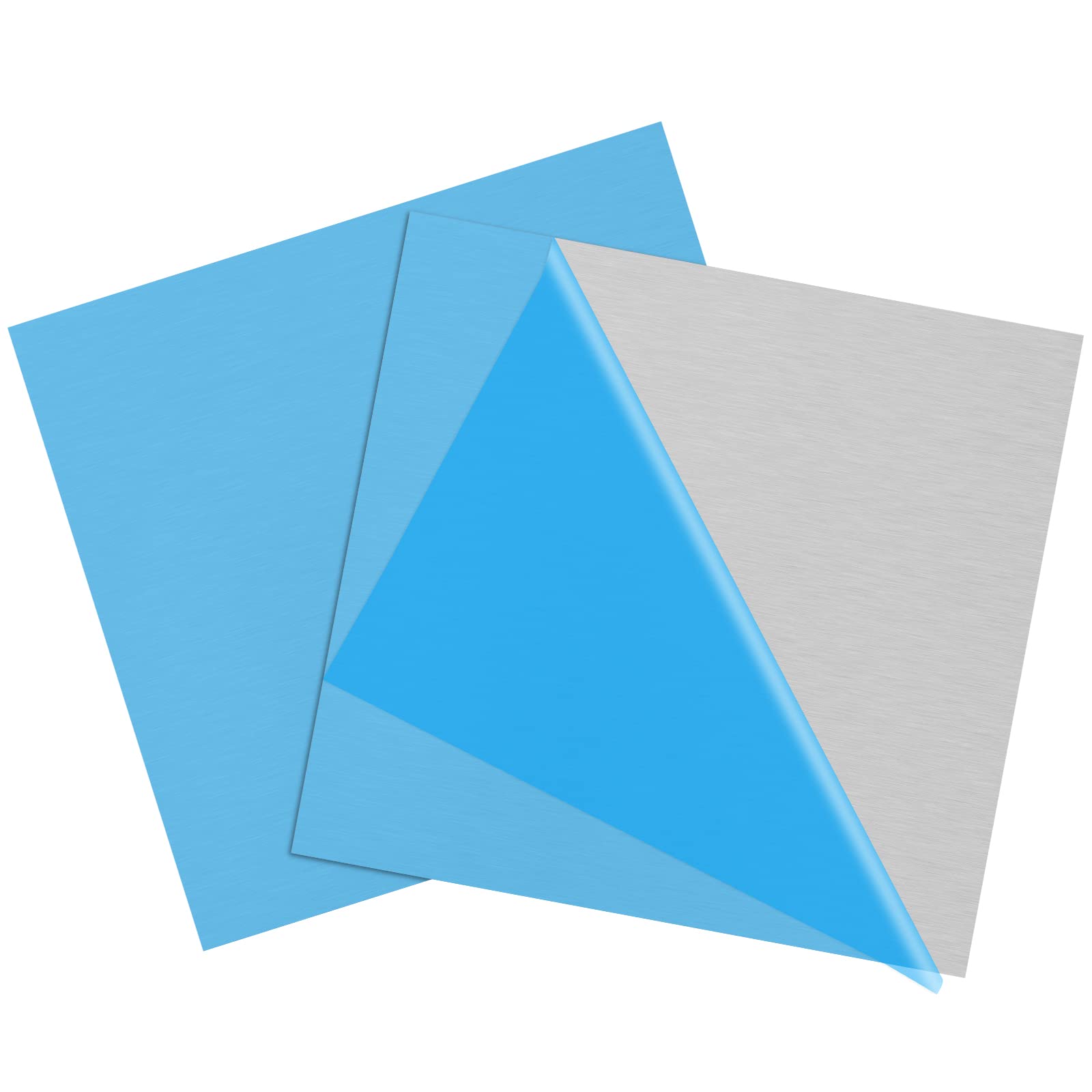 Photo 1 of 2Pack 6061 T651 Aluminum Sheet Metal 6 x 6 x 1/16 (0.06”) Inch Flat Plain Aluminum Plate Covered with Protective Film, Heat Treatable Rectangle Aluminum Metal Plate for Crafting, DIY, 1.5mm Thick