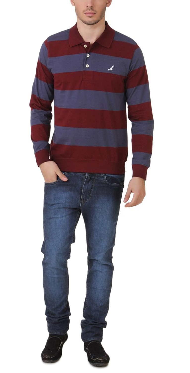 american crew men's cotton blended jersey polo