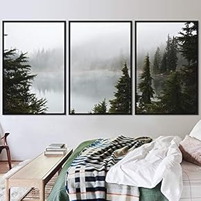 signwin 3 Piece Framed Canvas Wall Art Calming...