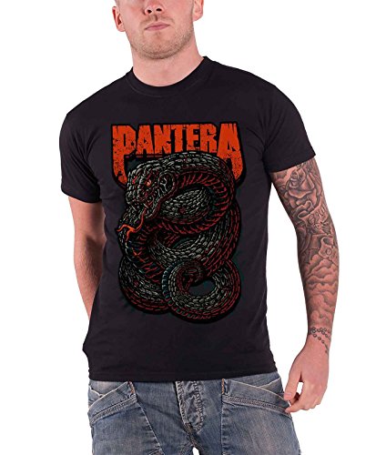 Pantera Mens T Shirt Black Venomous Band Logo Official