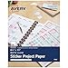 Avery Printable Sticker Paper, Matte Clear, 8.5 x 11 Inches, Inkjet Printers, 3 Sheets (53203)