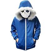 Adult Costume Hoodie Jacket Coat Halloween Sweatshirt Pullover Sports Tops Outwear with Mask