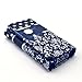 RCA M1 Case,Universal Wallet Clutch Bag Carrying Fold Leather Smartphone Case with Buckle Card Slot for RCA M1 4.0 Inch-Blue Bowknot Style