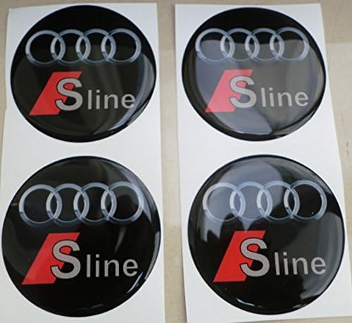 60 mm Black 3D Tuning Lathes Studs Cap Hub Cap Stickers x 4 pieces