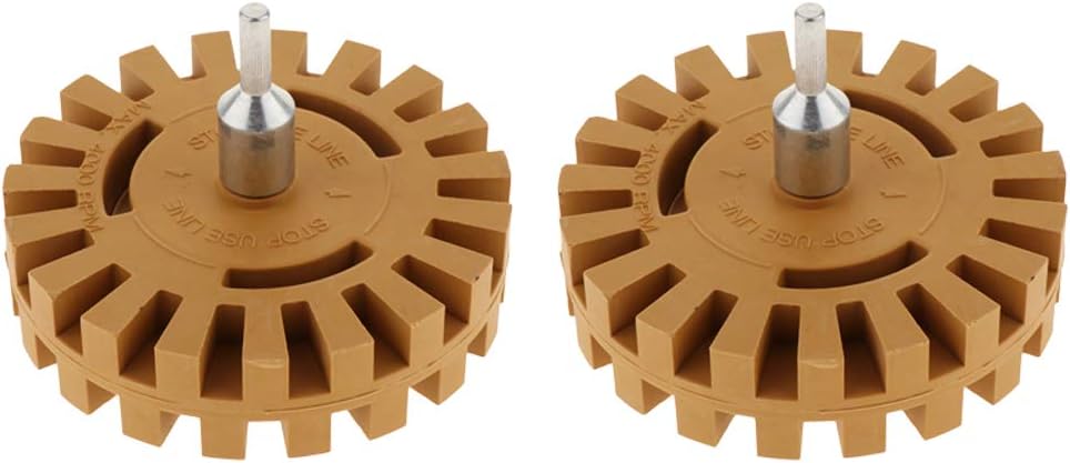 Homyl 2pcs Eraser Wheel Tool for Decal Sticker Remover Vinyl Stripe Adhesive