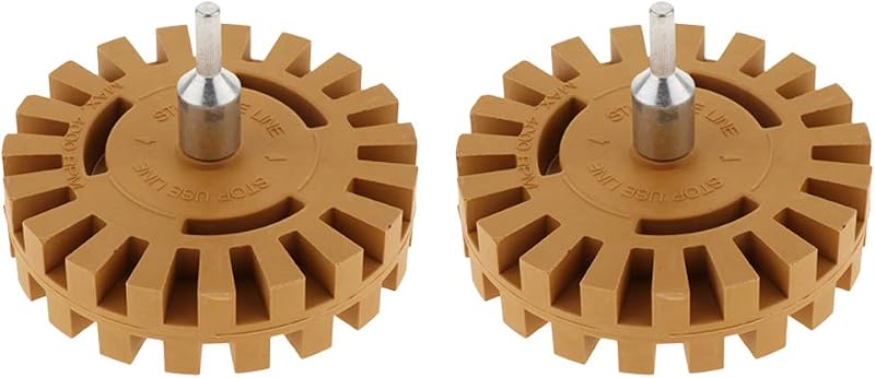 Homyl 2pcs Eraser Wheel Tool for Decal Sticker Remover Vinyl Stripe Adhesive
