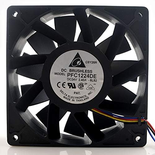 Winhao Fan for Delta 24V 2.40A 12038 PFC1224DE 12CM Large Air Volume 4 Pin Inverter Fan