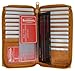 Genuine Leather Zipper Wallet Business & Credit Card Case Holder Bifold #729CF