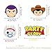Ticiaga Toy 4 Party Favors, 30pcs Toy 4th Party Centerpiece Sticks Table Toppers for Birthday Party Decoration, Double Sided Party Photo Booth Props Mix of Fork, Woody, Buzz Lightyear Cake topper