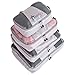 Travel PACKING CUBES Large Set 6 pcs Organizers with Versatile Pouch Laundry Bag Eco