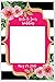 Black and White Striped Floral Selfie Frame Social Media Frame Photo Booth Prop Poster