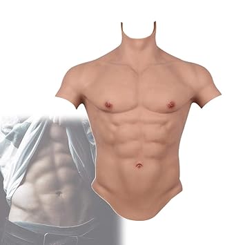 Cosplay Mannlicher Anzug Gefalschter Bauchmuskel Herren Brust Crossdresser Realistischer Silikon Kunstlicher Simulationsmuskel Amazon De Beauty