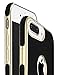 iPhone 7 Plus Case, iPhone 8 Plus Case, Luxury PU Leather Cloth Protective Cover Case, Magnetic Electroplate Rubber Slim Cell Phone Case iPhone 7/8 Plus Case (5.5 inch) - Black