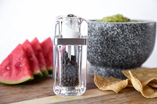Cole & Mason Kempton Pepper Grinder and Shaker Combo Mill - Mill Includes Premium Sea Salt and Peppercorns