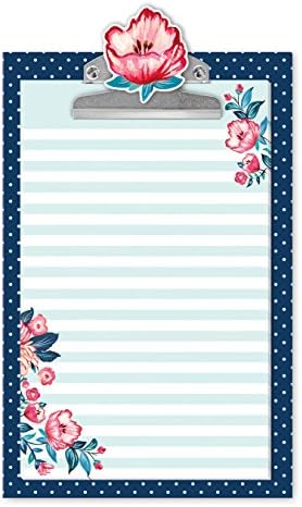 Lady Jayne Note Pad Clipboard Seaside Blooms