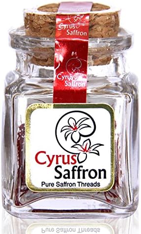 Saffron Threads,100% Pure Premium Quality Stigmas Only (0.8 Gram) / .0264 Oz [SUPER NEGIN] NON-GMO, organically grown