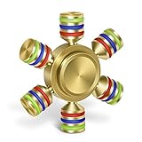 ApexPower EDC Copper Metal Fidget Spinner Spinning 2mins+ Finger Stress Reducer Toy for Boring, Anxiety, Focusing (coppery)
