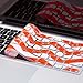 Kuzy Compatible with MacBook Keyboard Cover for Older Version MacBook Pro 13 15 17 inch and MacBook Air 13 inch, iMac Wireless Keyboard, Silicone Skin Key Board Protector, Chevron Orange