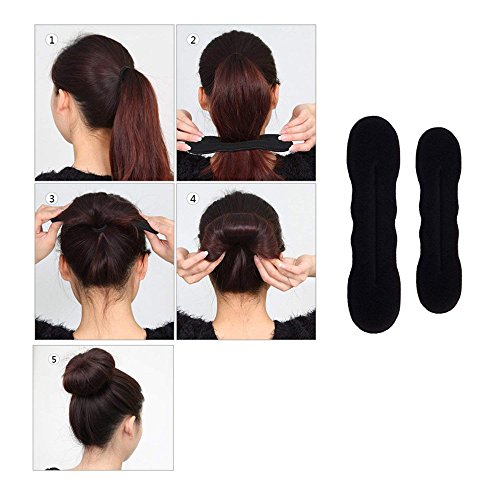 Fenleo Topsy Tail Hair Tools - Bun Maker Ponytail Holder Hair Accessories For Women Bobby Pins Elastics Hair Braid Magic Twist Hair Styling for Women & Girls Short and Long Hair Quality DIY Kit
