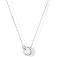 PAVOI 14K Gold Plated Dainty Interlock Pendant Necklace for Women | Circle Link Pendant Necklaces