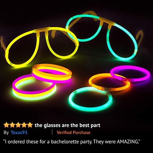 Glow Sticks Jewelry Bulk Party Favors Glow Necklaces or Glow Glasses