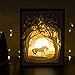 Papercut Light Boxes, Night Light Lamp of Creative Light Paintings - Fairy Butterfly (Unicorn)