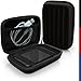 iGadgitz Black EVA Hard Travel Case Cover for LaCie Mirror, Porsche Design, Porsche Design Slim Portable External Hard Drives