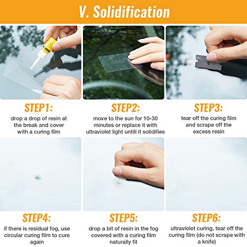 Upgraded Windshield Repair Kit Premium Repair Resin Vehicle