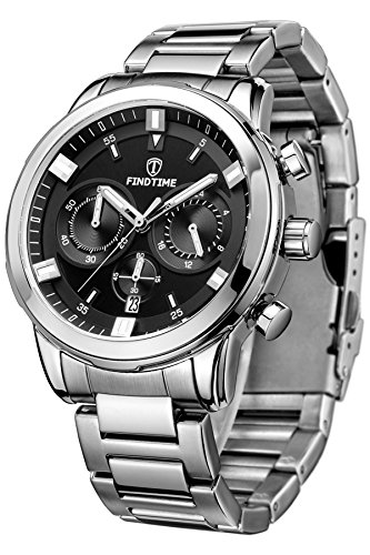 Findtime Mens Business Watch Sports Casual Multifunction Analog Quartz Wrist Watches