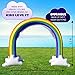 GoSlaz Inflatable Rainbow Sprinkler Toy - Kids Sprinklers for Outside - Fun Outdoor Water Play Sprinkler for Toddlers - Huge Colorful Back Yard Toddler Summer Toys - Easy to Set Up - Great Party Prop