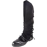 LGFKJNNJ Medieval Pirate Boot Covers Men Women: Faux Leather Renaissance Boots Cover Steampunk Viking Costume Accessory for Halloween