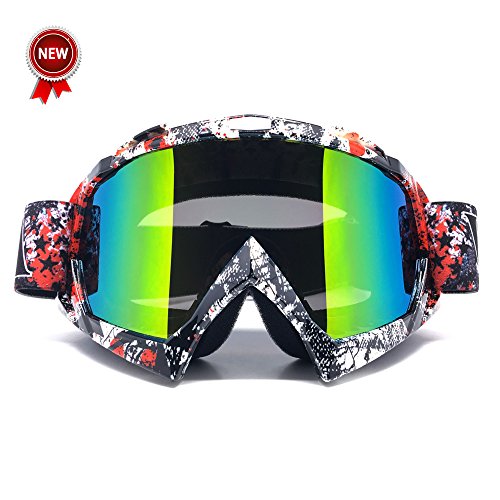 Zdatt Bendable Snow Skiing Snowboarding Goggles,Unisex Motocross Sports Snowmobile Snowboard Ski Goggles Anti Fog Dust UV, Dustproof Scratch-Resistant